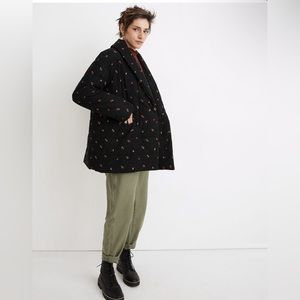 MADEWELL Corduroy Dumont Quilted Jacket in Amie Floral XL